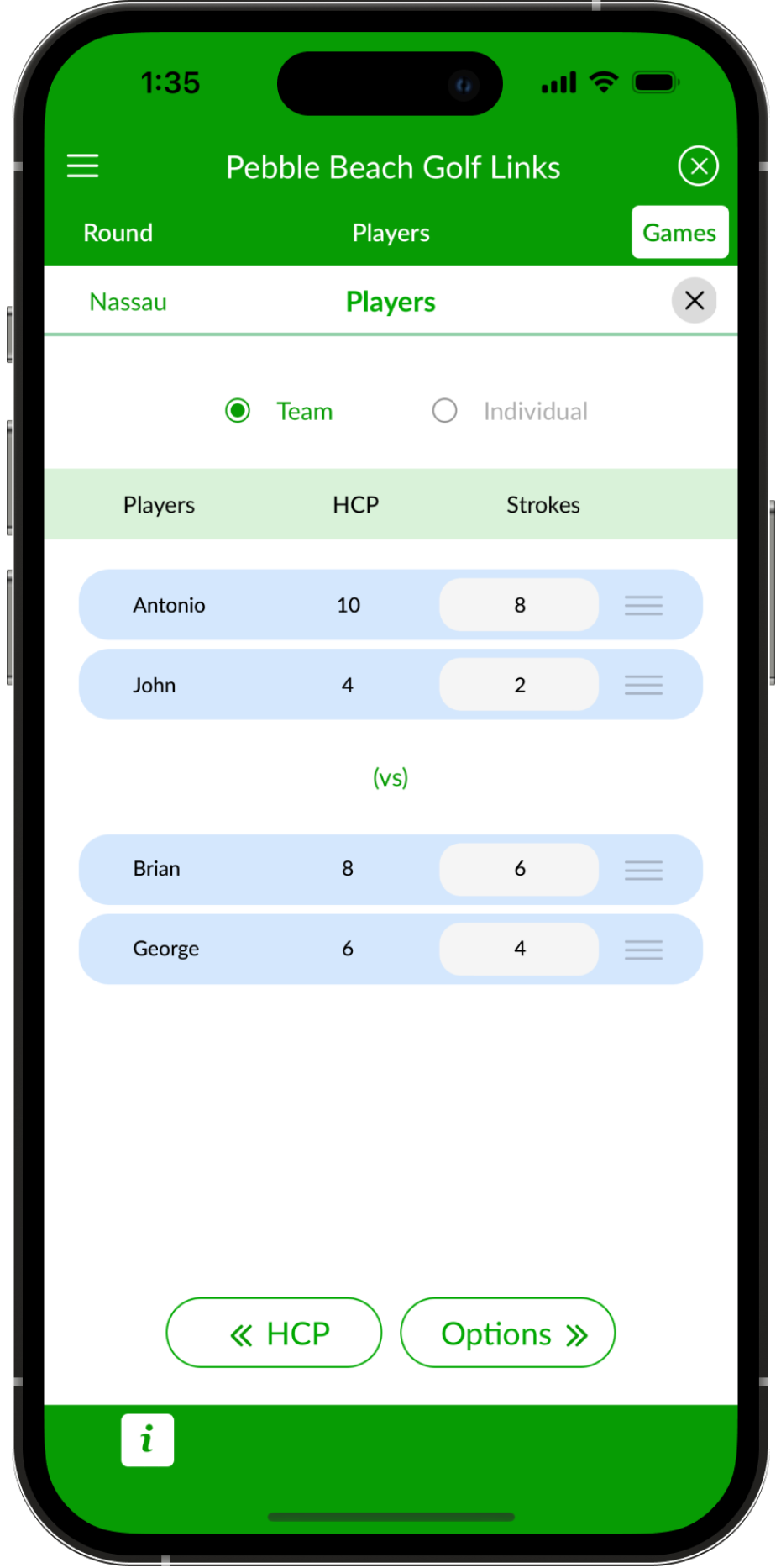 BEEZER GOLF - A Best golf betting games app Game screenshot